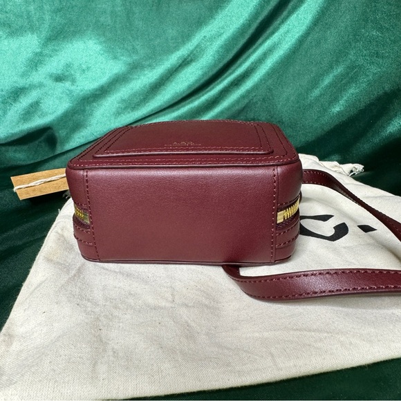 ✨NWT✨ A.P.C. Burgundy MINI Louisette Bag - Picture 3 of 8